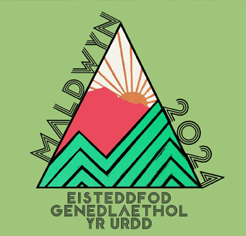 Logo of the 2024 Urdd Eisteddfod in Meifod