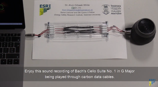 Bach through Nanotube - Music played using carbon cables by Dr Alvin Orbaek White