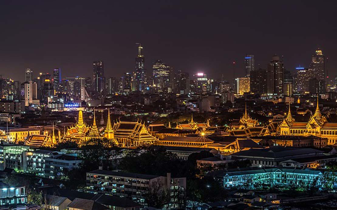 a panoramic view of bangkok