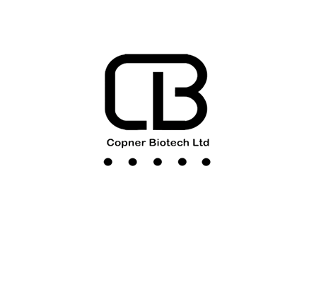 copner biotech logo in black with white background