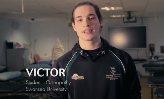 Victor osteopathy student