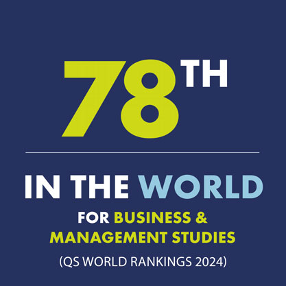 Business- 78th QS World Rankings 