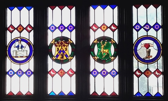 Stained glass windows in The Abbey Building