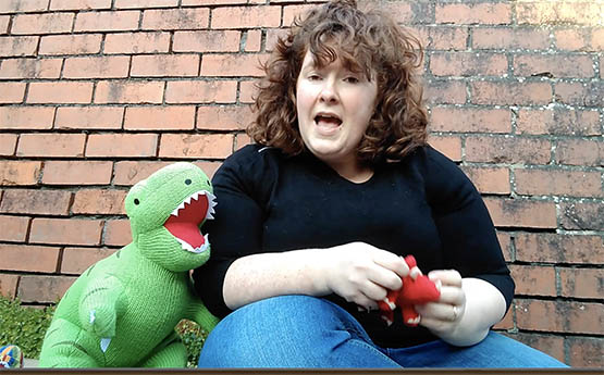 Image from Dr Rhian Meara's video about dinosaurs