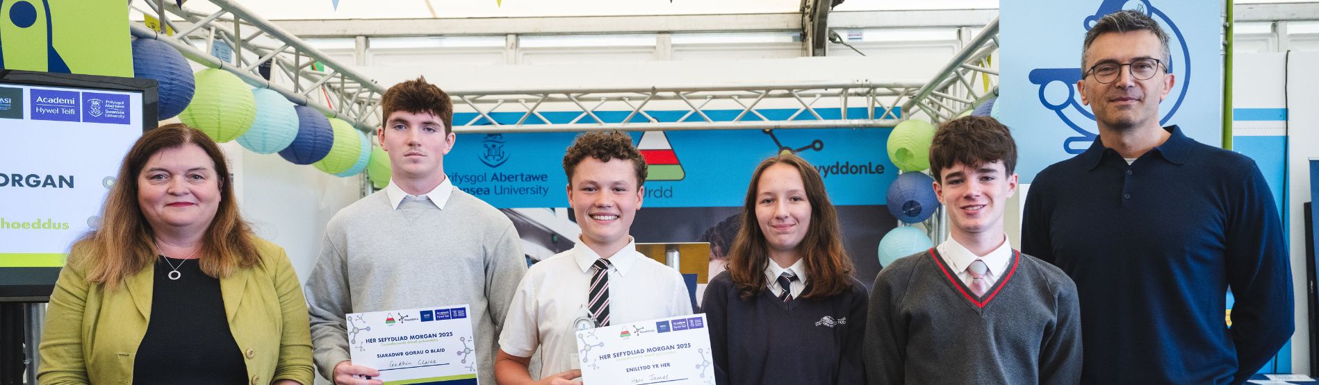 Competitiors and judges from the 2025 Morgan Institute Challenge