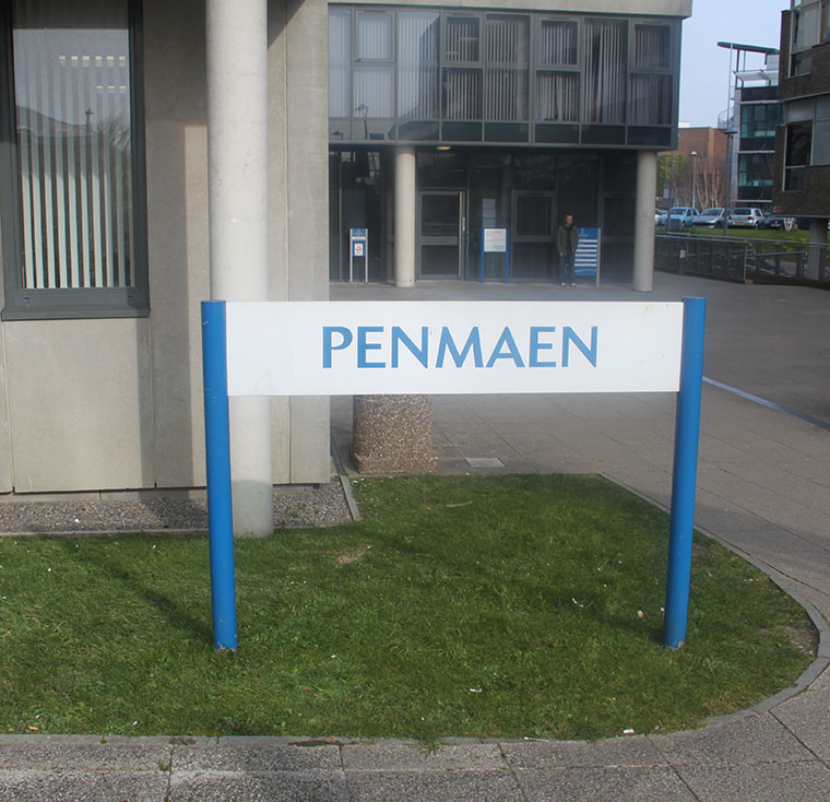 Penmaen sign outside building