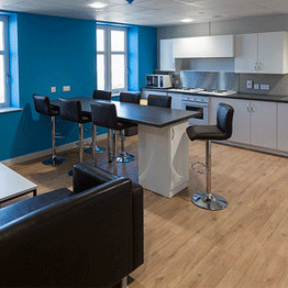 External view of the Bay Campus tower