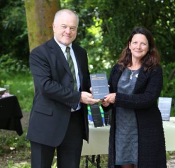 Receiving the Green Impact award