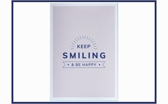 a keep smiling wall poster