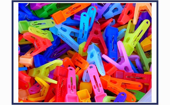 colourful clothes pegs