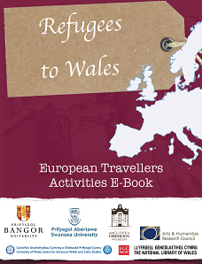 Front cover of an Ebook regarding refugees in Wales. 