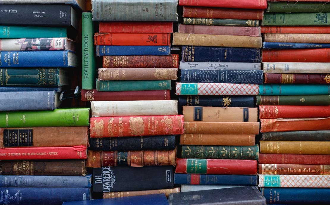 An image of a stack of books