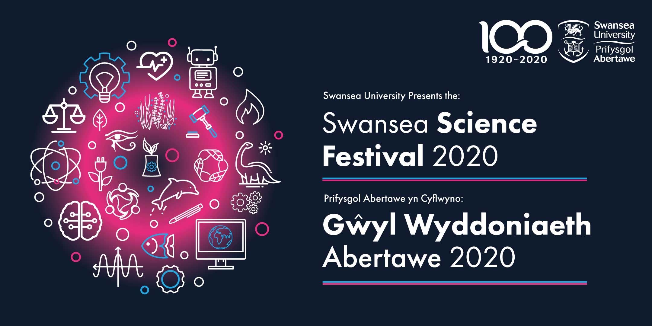 Swansea Science Festival 2020 logo