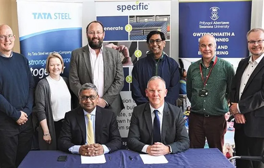 Teams from Tata Steel and Swansea University