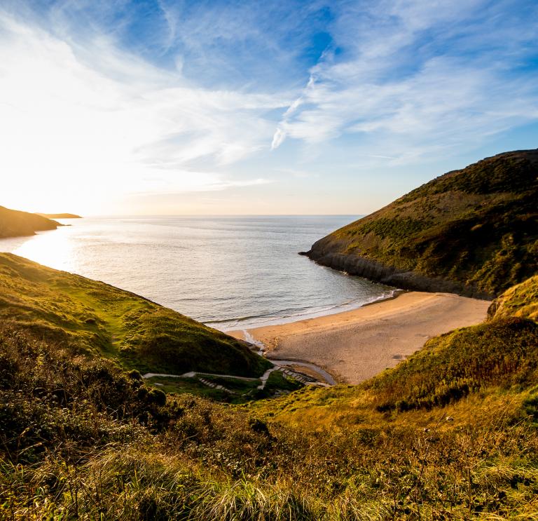 Mwnt in the sunshine