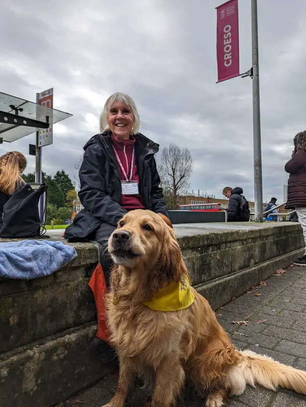 Molly and Marilyn - CampusLife Therapy Dog and Owner