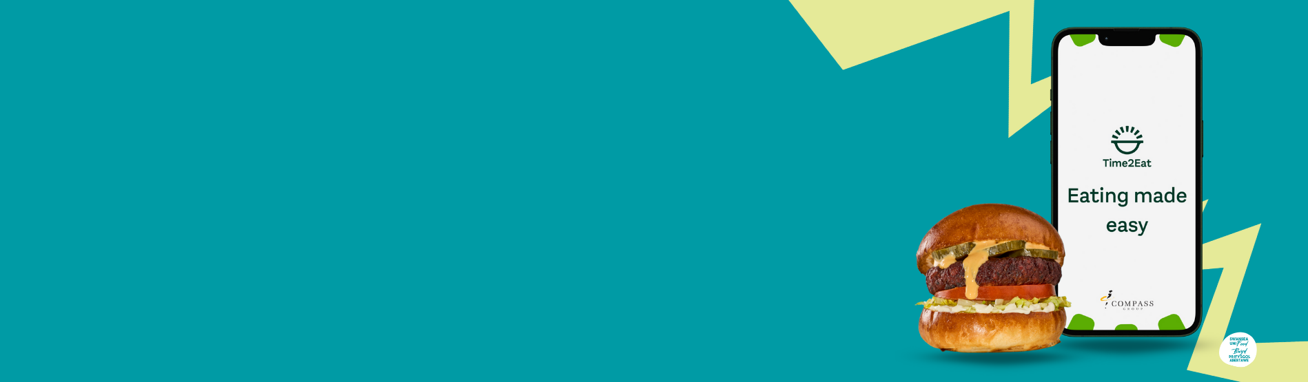 banner with a mobile phone image 