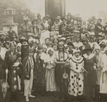 Students in fancy dress for RAG 1922. Courtesy of the Richard Burton Archives, Swansea University (reference: UNI/SU/PC/5/5)