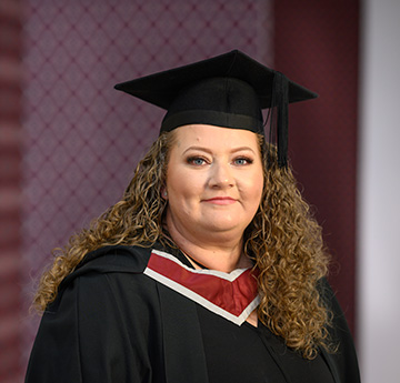 Joanne Hill graduating