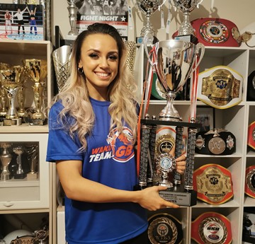 Tennessee Randall with her trophies