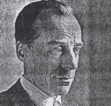 A black and white image of Verner O. Rees