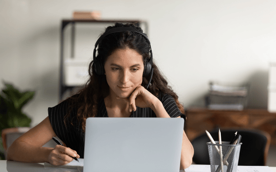 Student on laptop 