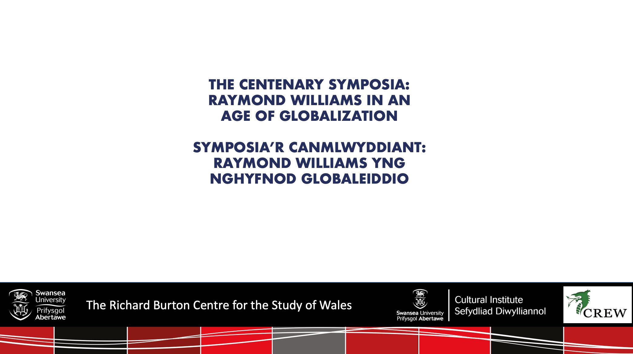 This is an image of the title page of the Raymond Williams centenary recordings