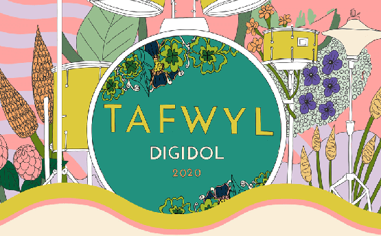Delwedd yn dangos logo Tafwyl 2020