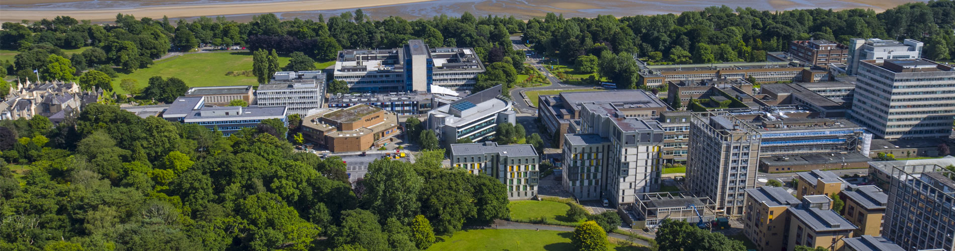 ariel shot of swansea singleton campus