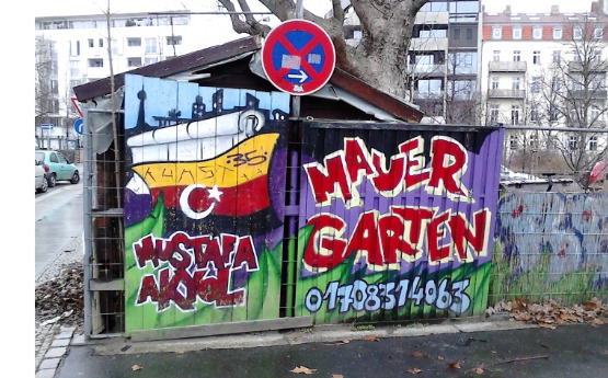 Graffiti ar wal Berlin