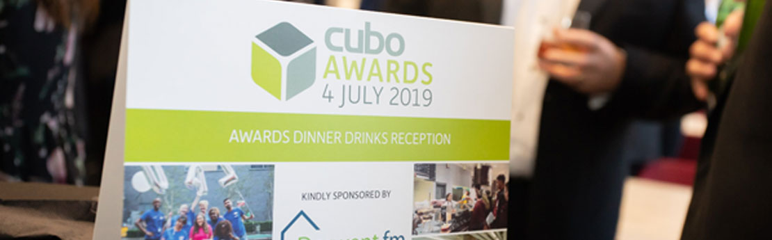 CUBO awards ceremony sign