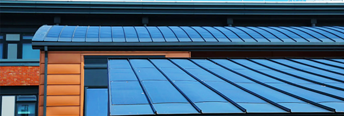 Solar covering on an active building