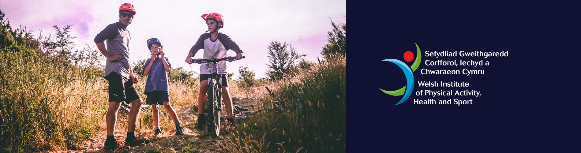 family mountain biking