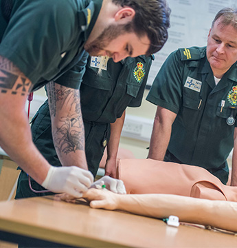 Students Learning Paramedic Science