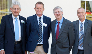 Vice Chancellor, Ceri Phillips and Andy.