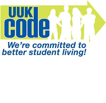 UUK Code logo 'We're committed to better student living!'