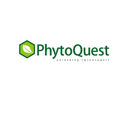  Logo Phyto quest mewn gwyrdd ar gefndir gwyn