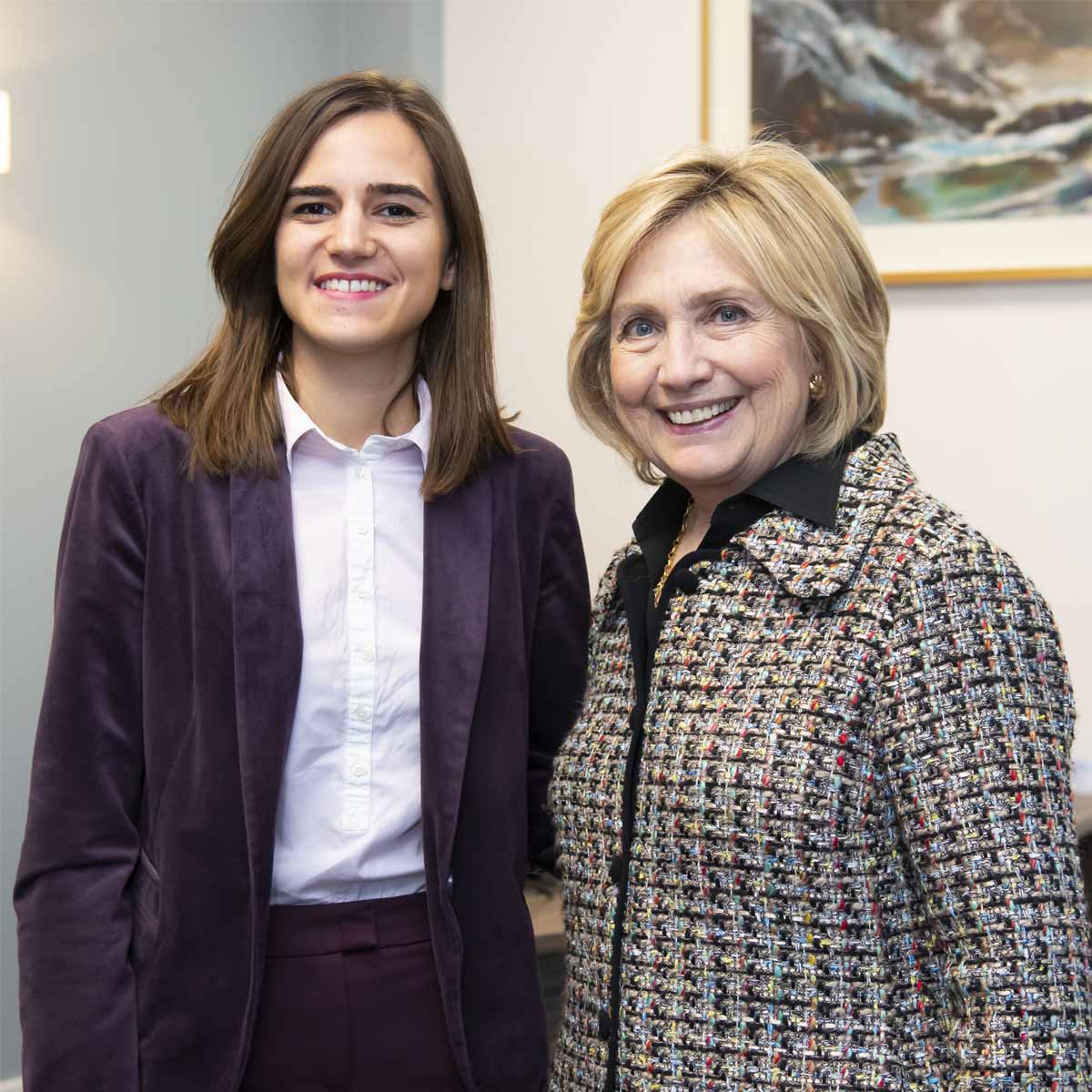 Andrea with Hillary Clinton