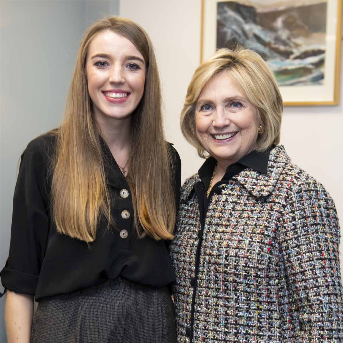 Charlotte with Hillary Clinton
