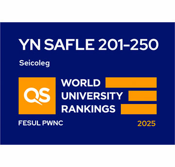 Yn y 250 uchaf ar gyfer safleoedd QS Seicoleg yn ôl pwnc 2025