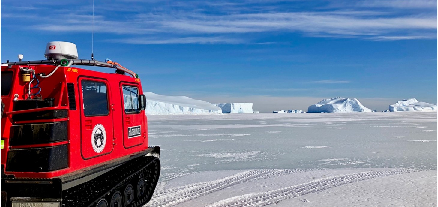 Haeglund - cerbyd ar gyfer ymchwil yn Antarctica