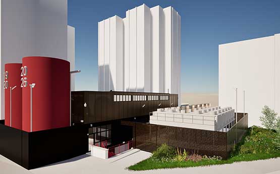 Computer generated image of the Energy Centre on Singleton Campus