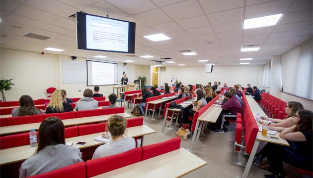 Students in the Richard Price Lecture Theatre