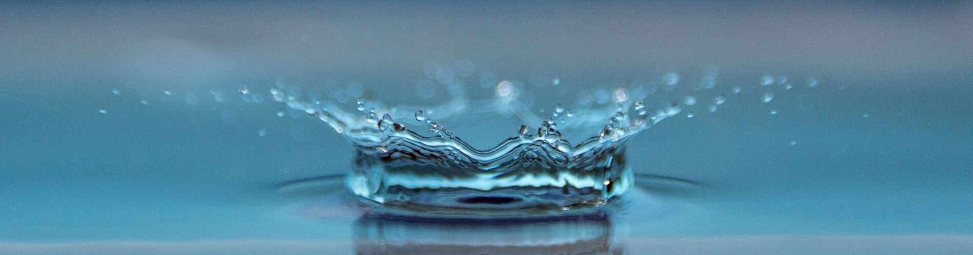 Water splash blue