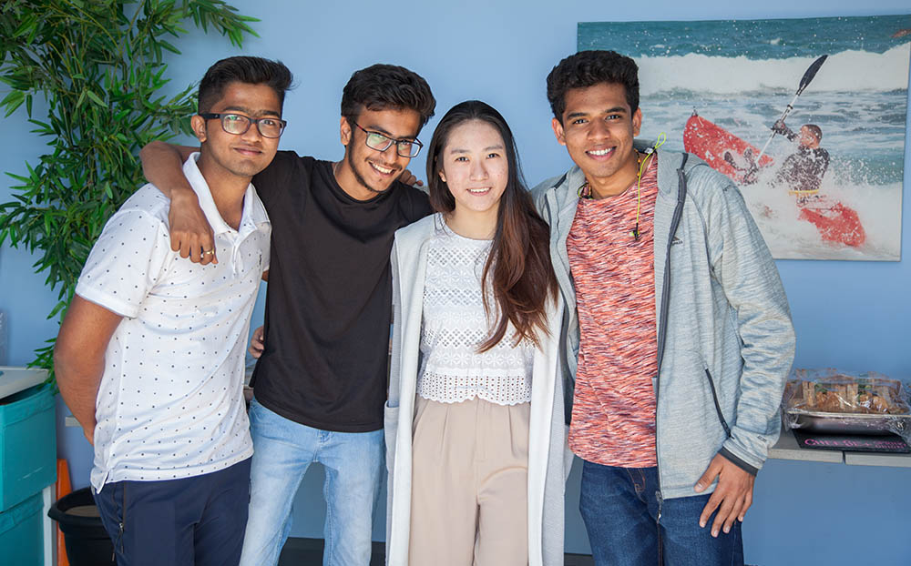 group of international students 