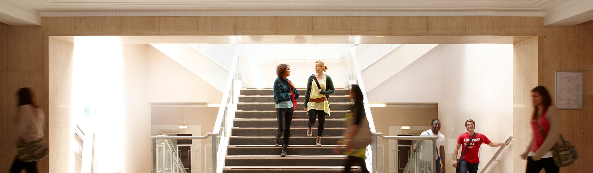 The Wallace building's internal stairs