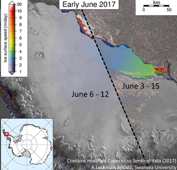 Iceberg acceleration June 2017