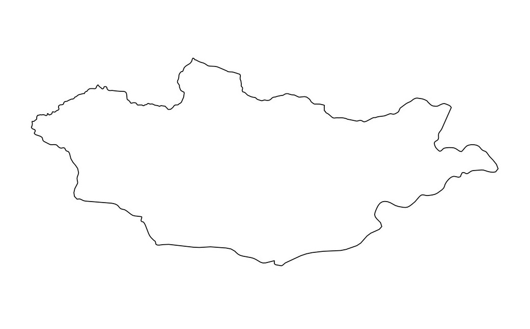 Mongolia outline