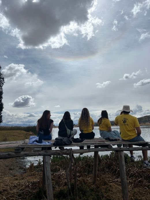 students sitting together