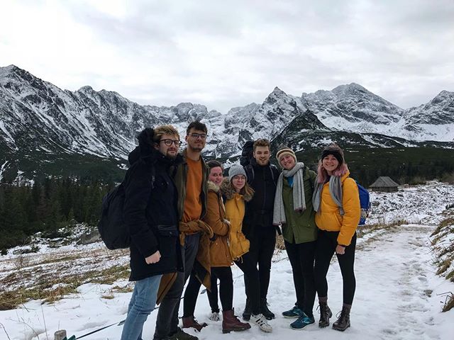 Group in mountains
